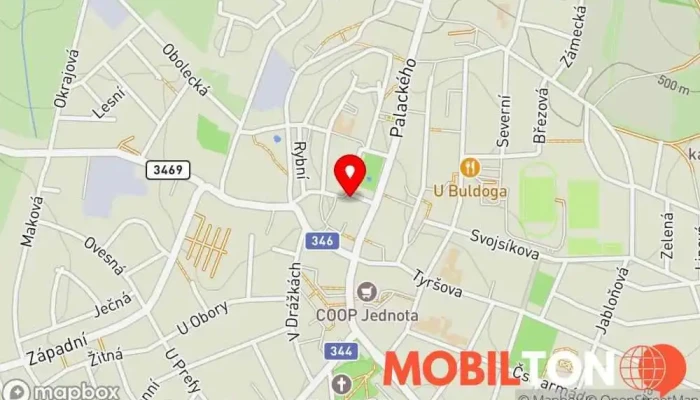mapa Pivnice - hospůdka - Niklová Hospoda v nám. T. G. Masaryka 232
