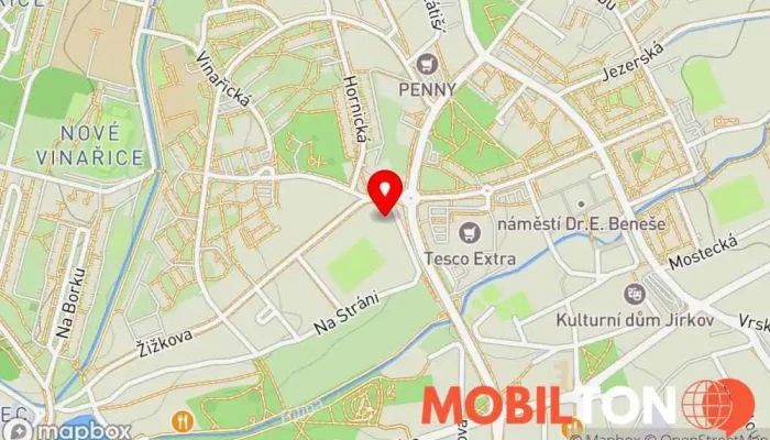 mapa Pivnice Fk-Er Restaurace v Žižkova 1399
