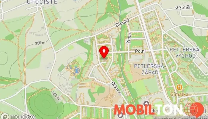 mapa Pivnice Gambrinus Restaurace v Olšová 582