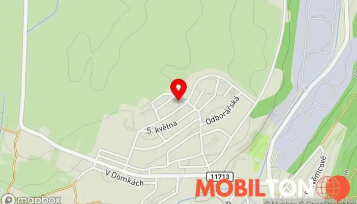 mapa Pivnice Limonádový Jeliman Hospoda v Okružní 396