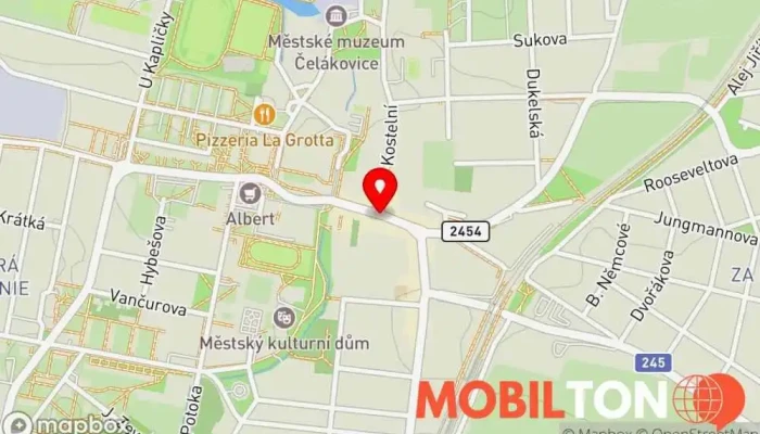 mapa Pivnice Mušketýr Restaurace v Sedláčkova