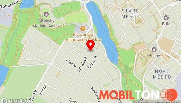 mapa Pivnice Na Čeplově 