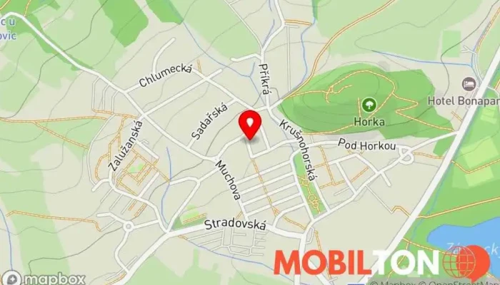 mapa Pivnice U Havrana Restaurace v Holubova