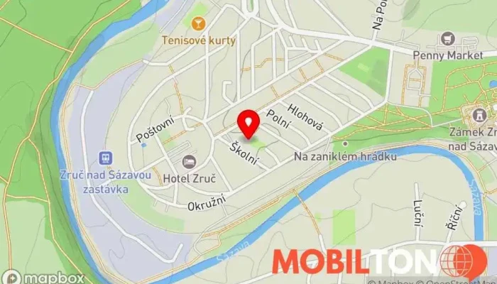 mapa Pivnice U Krokodýla Restaurace v Topolová 1030
