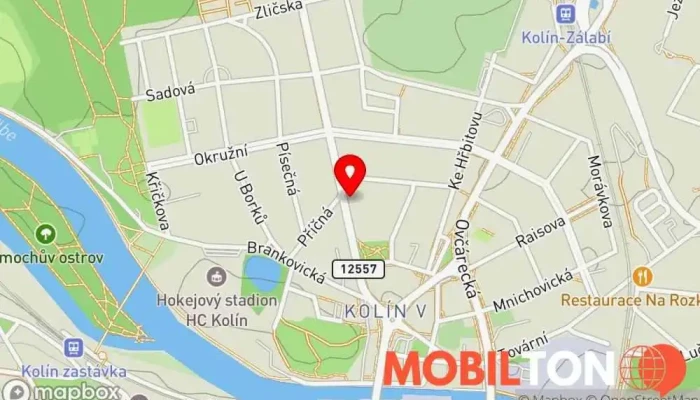 mapa Pivnice U Vodvárků Restaurace v Veltrubská 330