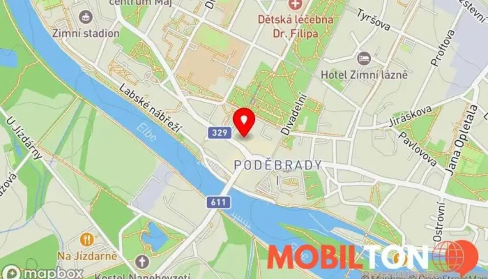 mapa Pivnice U zelené žáby Pivní výčep v 22, Jiřího nám. 32