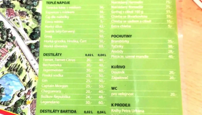 Pivnice U Zelene Zaby Menu - 22, Jiřího Nám. 32