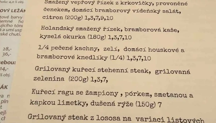 Pivovar Kytin Menu - Kytín
