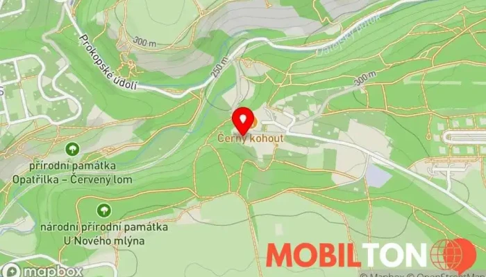 mapa Pivovar Prokopák Pivovarská restaurace v Praha 5-Barrandov