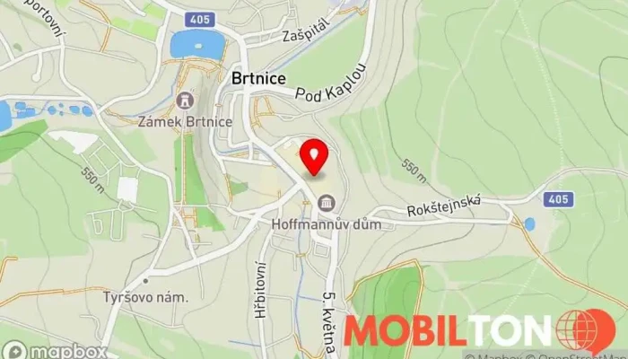 mapa Pizza Alba Brtnice Pizza do ruky v nám. Svobody 259