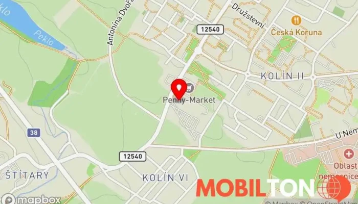 mapa Pizza Alla Mama kolín Pizzerie v Kolín II