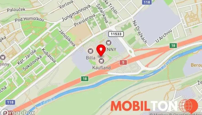 mapa Pizza Beroun Rozvoz pizzy, Restaurace v Město