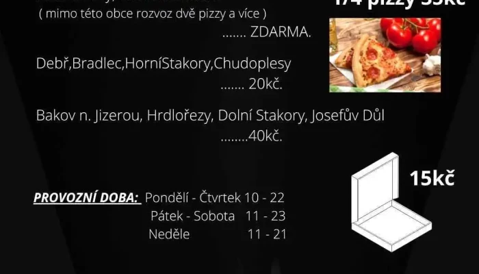 Pizza Christe -  Menu - Hradišťská 29