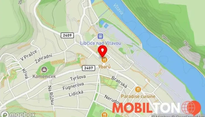 mapa Pizza Cipollita Pizzerie, Rychlé občerstvení v 5. května 160