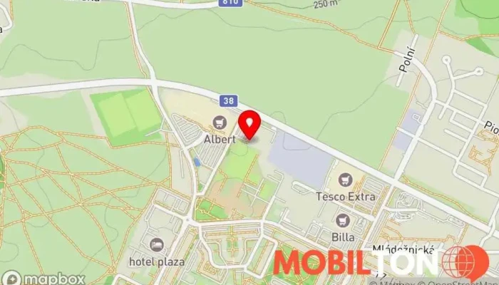 mapa Pizza Excool Mladá Boleslav Pizzerie, Rozvoz pizzy v Kosmonosy
