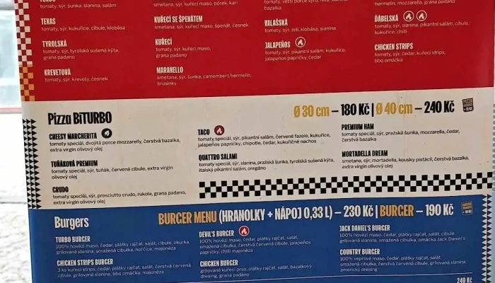 Pizza Fast Beroun -  Menu - Palackého 93