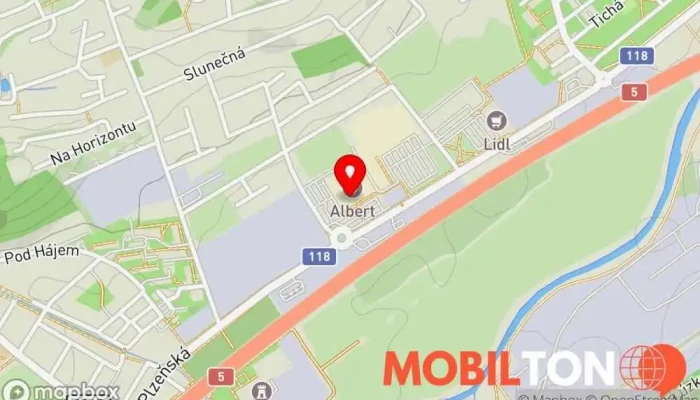 mapa Pizza Gyros Kabylia Rychlé občerstvení v Plzeňská 396