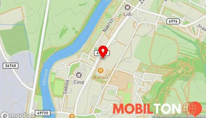 mapa Pizza Halló Pizzerie v Masarykovo nám. 205