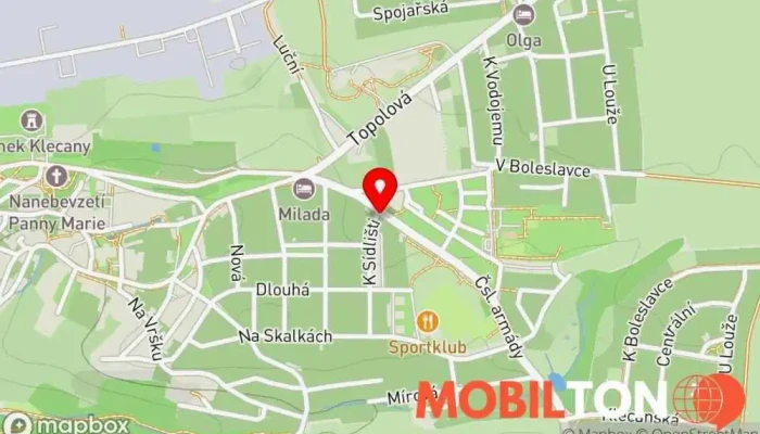 mapa Pizza Klecany Rozvoz pizzy, Rychlé občerstvení, Pizza do ruky v K Sídlišti 681
