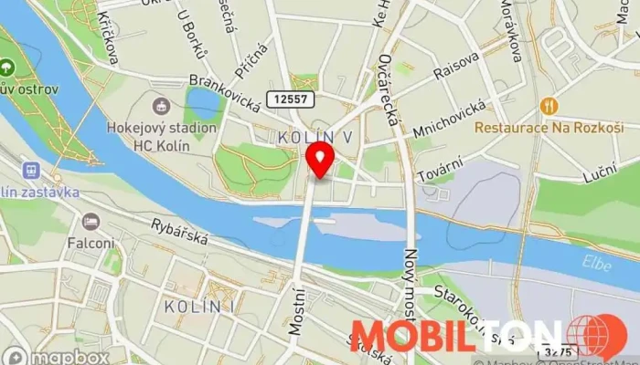mapa Pizza la Factoria Rychlé občerstvení, Rozvoz jídla, Rozvoz pizzy, Pizzerie v Kolín V