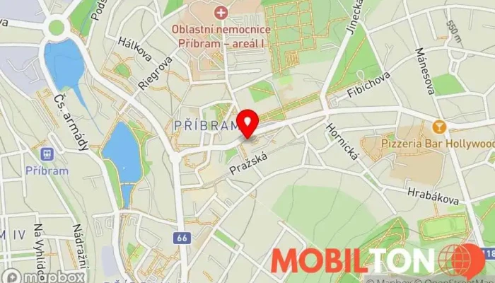 mapa Pizza la nostra Pizzerie, Rychlé občerstvení, Rozvoz pizzy, Pizza do ruky v Příbram II