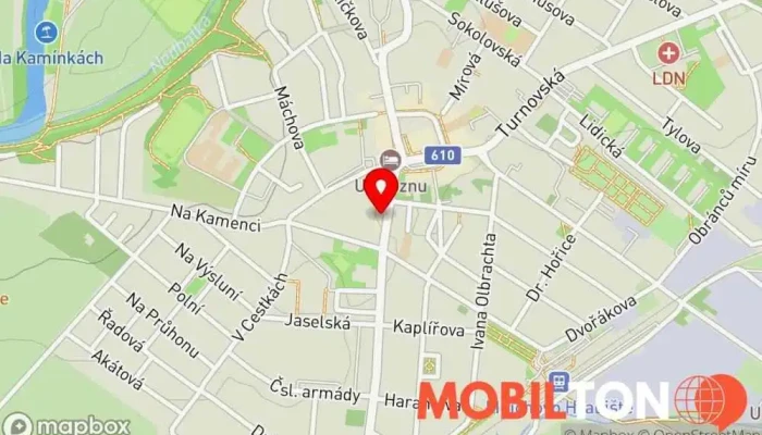 mapa Pizza Padre Rychlé občerstvení v V. Nejedlého 5