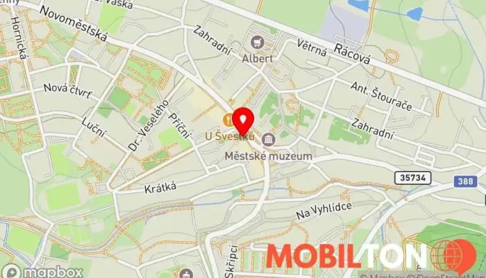 mapa PIZZA PIAZZA - Bystřice nad Pernštejnem Bistro, Rychlé občerstvení, Italská restaurace, Obědová restaurace, Pizzerie v Masarykovo nám. 60
