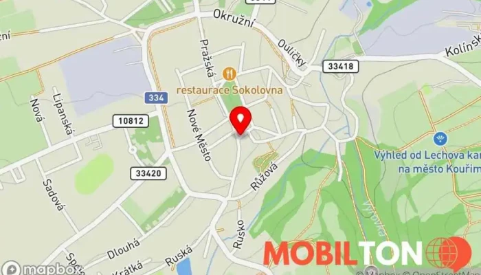 mapa Pizza Raffaelo Pizzerie v Komenského 144