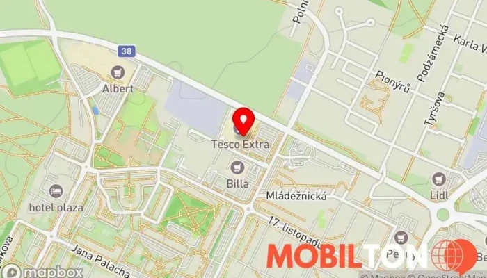 mapa Pizza Star Mladá Boleslav Pizzerie, Rozvoz pizzy, Pizza do ruky v Mladá Boleslav-Kosmonosy