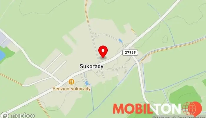 mapa Pizza Sukorady Pizzerie v Sukorady