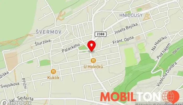 mapa Pizza Švermov Pizzerie v Kauckého 273 09