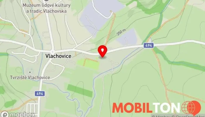 mapa Pizza Vlachovice Restaurace v Vlachovice