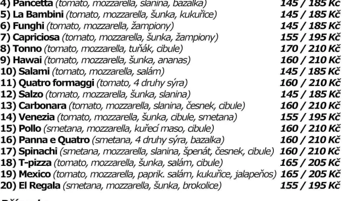 Pizza Zalabi Nymburk Menu - 7, Kolínská 599