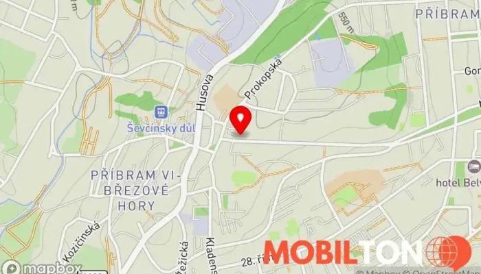 mapa Pizzeria Club Cugini Restaurace v Mariánská 285