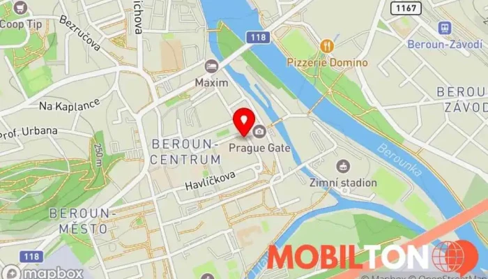 mapa Pizzeria Gioseffe Restaurace v Centrum