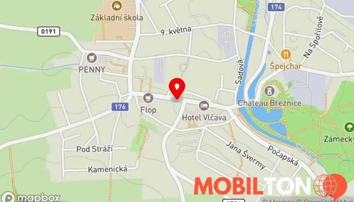 mapa Pizzeria La Famiglia Pizza do ruky v Náměstí 44