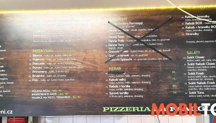 Pizzeria La Famiglia -  Menu - Náměstí 44