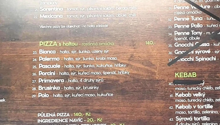 Pizzeria La Famiglia -  čislo - Náměstí 44