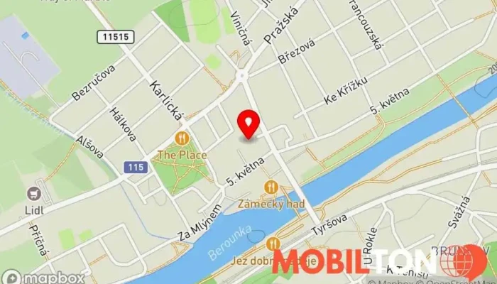 mapa Pizzeria La Teresia Italská restaurace, Pizzerie v Palackého 541
