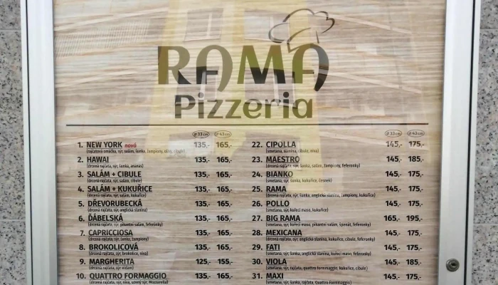 Pizzeria Rama -  Pizza Do Ruky - Lidická 1919