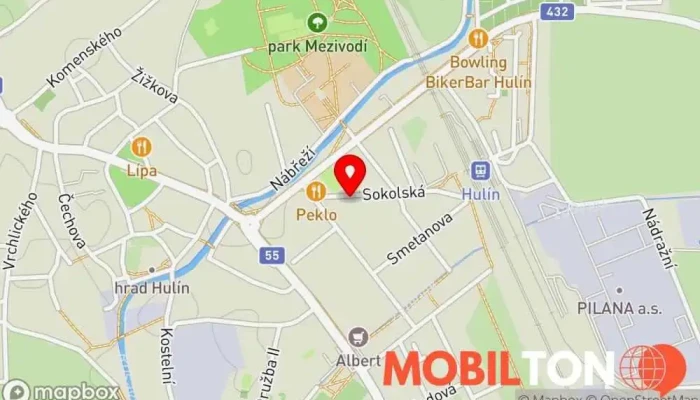 mapa Pizzerie Bontasi Pizzerie v Sokolská 440