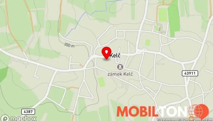 mapa Pizzerie IL - CANE Restaurace v Kelč
