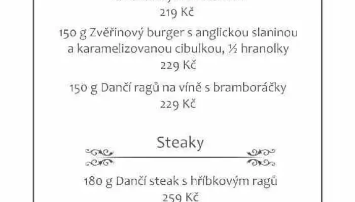 Pizzerie Steak Grunt -  Menu - Nám. Mezi Šenky
