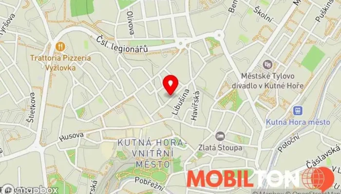 mapa Pizzerie U Šneka Pohodáře Pizzerie, Restaurace v Vladislavova 333/11