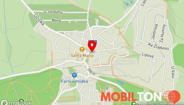 mapa Pizzetti Pizzerie, Hamburgerová restaurace, Obchod s kebabem v Dolní nám. 1