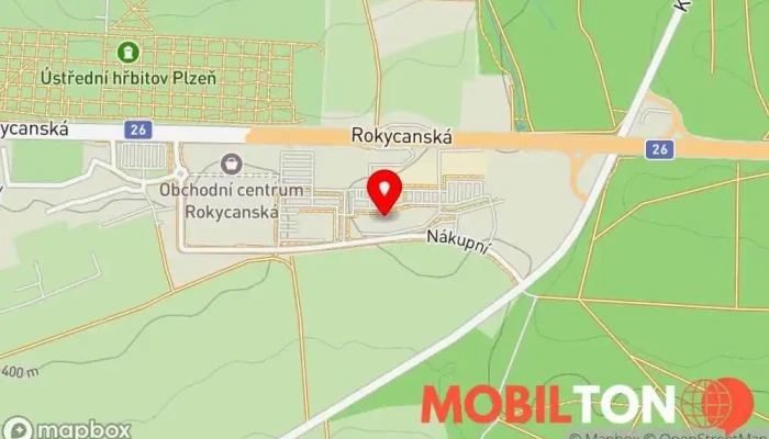 mapa PLANEO - Plzeň Prodej elektroniky, Prodej domácích spotřebičů, Prodejna fotoaparátů, Prodej mobilních telefonů, Prodej výpočetní techniky, Prodejna her, Prodejna vysavačů v Plzeň 4