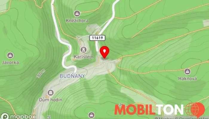 mapa Pod Hradem Restaurace v Karlštejn