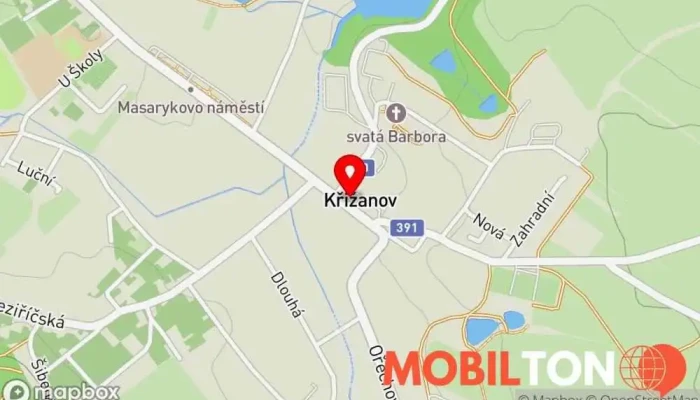 mapa Pod Radnicí Restaurace v Benešovo nám. 12