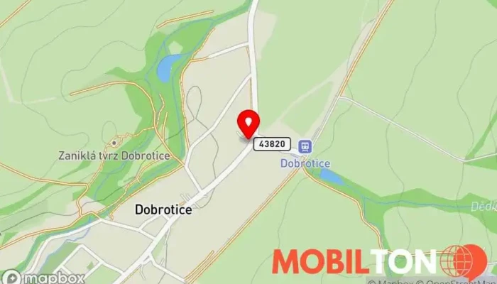 mapa Pohostinství U Kratochvílů Restaurace v Dobrotice