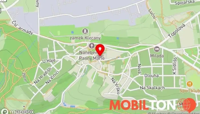 mapa Pohostinství U Svatého pole Restaurace, Obchod s potravinami, Vinotéka v Nám. Třebízského 64